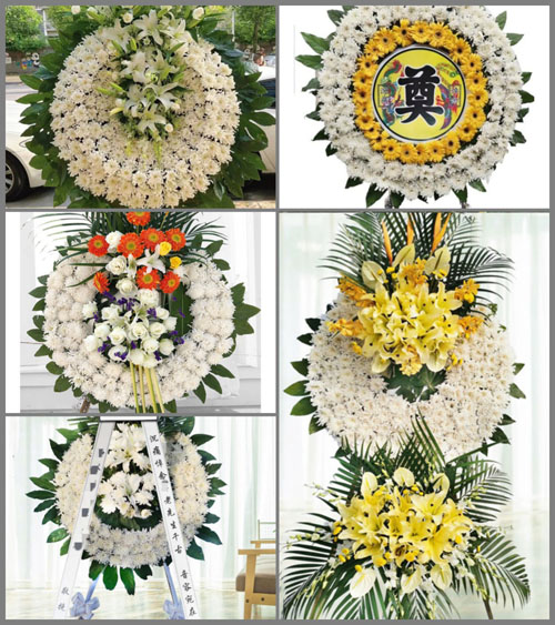 湖北黄冈市黄梅县独山镇界子墩村花圈速递